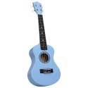 UKULELE SOPRANOWE Z POKROWCEM DLA DZIECI NIEBIESKIE 21"