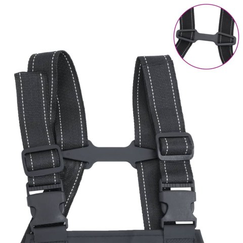 SPODNIOBUTY WĘDKARSKIE WYSOKIE CZARNE ROZMIAR 46