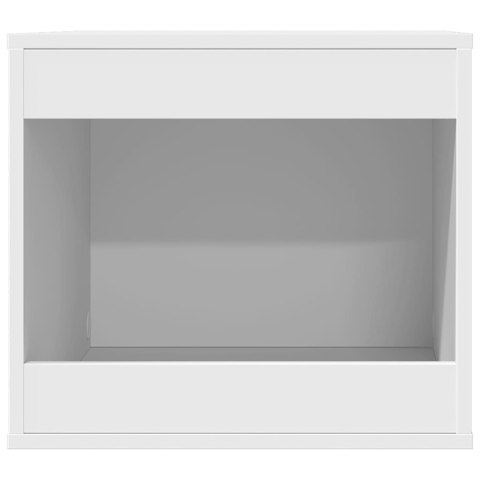 SZAFKA NA KUWETĘ DOMEK DLA KOTA STOLIK UKRYTA KUWETA BIAŁA 47X59X42CM