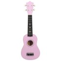 UKULELE SOPRANOWE Z POKROWCEM DLA DZIECI RÓŻOWE 21"