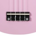 UKULELE SOPRANOWE Z POKROWCEM DLA DZIECI RÓŻOWE 21"