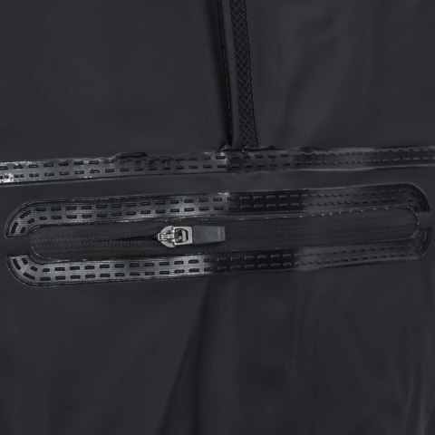 SPODNIOBUTY WĘDKARSKIE Z PASKIEM WYSOKIE CZARNE ROZMIAR 46