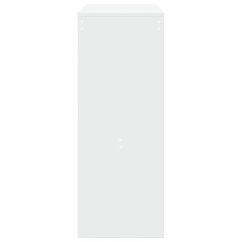 STOLIK BAROWY Z PÓŁKAMI BIAŁY 90X40X103,5CM