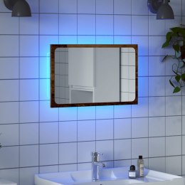 LUSTRO ŁAZIENKOWE Z LED STARE DREWNO 60X8,5X38CM