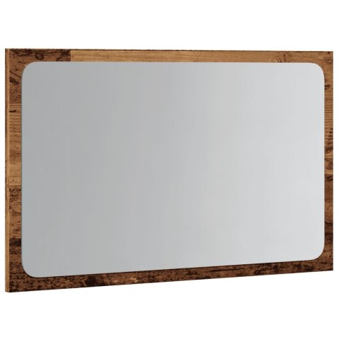 LUSTRO ŁAZIENKOWE Z LED STARE DREWNO 60X8,5X38CM