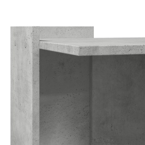 SZAFKA NA KUWETĘ DOMEK DLA KOTA STOLIK UKRYTA KUWETA SZAROŚĆ BETONU 53X53X51CM