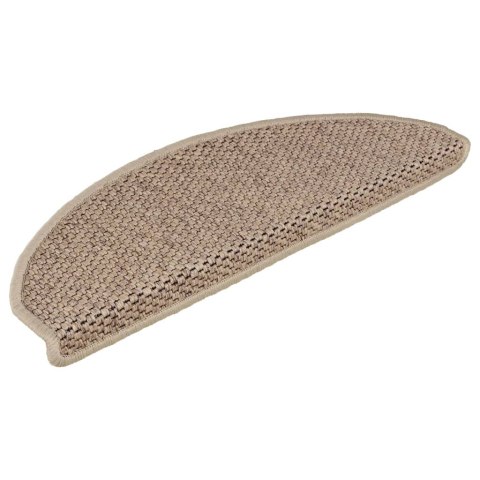 SAMOPRZYLEPNE NAKŁADKI NA SCHODY 15 SZT. 65X21X4CM PIASKOWE