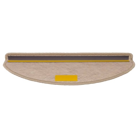 SAMOPRZYLEPNE NAKŁADKI NA SCHODY 15 SZT. 65X21X4CM PIASKOWE