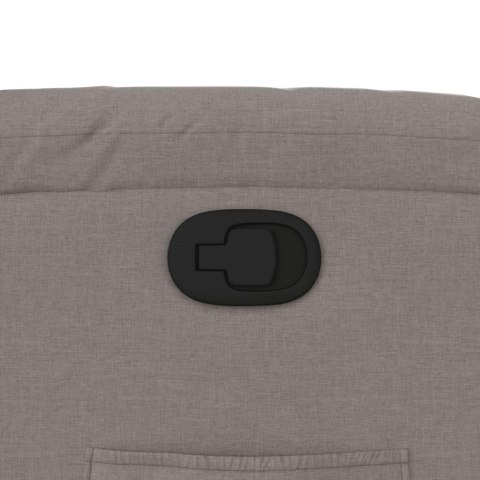 FOTEL ROZKŁADANY KOLOR TAUPE OBITY TKANINĄ