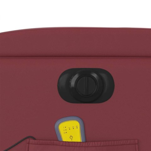 ROZKŁADANY FOTEL PIONIZUJĄCY Z MASAŻEM ELEKTRYCZNY BORDOWY