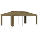 ALTANA Z PODWÓJNYM DACHEM 3X6M TAUPE 180G/M²