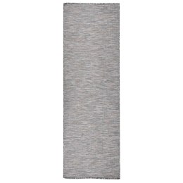 DYWAN ZEWNĘTRZNY O PŁASKIM SPLOCIE 80X250CM BRĄZOWO-NIEBIESKI