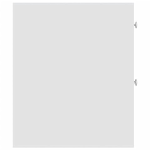 WĄSKA SZAFKA ŁAZIENKOWA NA KÓŁKACH BIAŁA