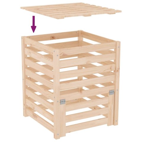 KOMPOSTOWNIK 63,5X63,5X77,5CM LITE DREWNO SOSNOWE