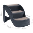 SCHODY SCHODKI DLA PSA RAMPA PODEST 3 STOPNIE 38CM STABILNE