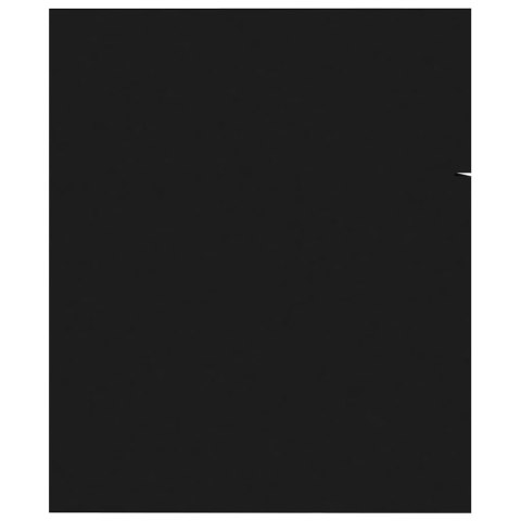 SZAFKA POD UMYWALKĘ I LUSTRO ZESTAW MEBLI ŁAZIENKOWYCH CZARNY