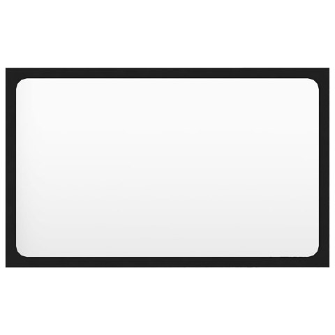 SZAFKA POD UMYWALKĘ I LUSTRO ZESTAW MEBLI ŁAZIENKOWYCH CZARNY