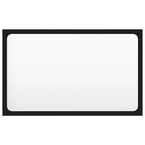 ZESTAW MEBLI ŁAZIENKOWYCH SZAFKA Z UMYWALKĄ LUSTRO CZARNE