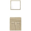 2-CZĘŚCIOWY ZESTAW MEBLI ŁAZIENKOWYCH KOLOR DĄB SONOMA