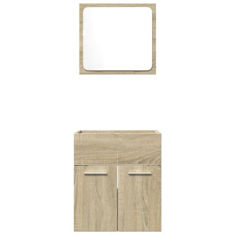2-CZĘŚCIOWY ZESTAW MEBLI ŁAZIENKOWYCH KOLOR DĄB SONOMA