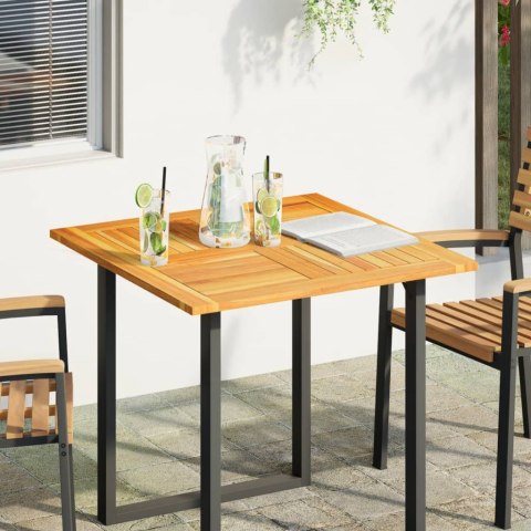 BLAT DO STOŁU 80X80X2,2CM KWADRATOWY LITE DREWNO AKACJOWE