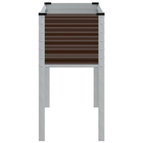 DONICA OGRODOWA BRĄZOWA 100X41X90CM STAL