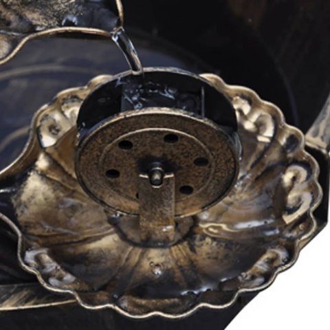 DEKORACYJNA FONTANNA LED Z POMPĄ WODNĄ W STYLU VINTAGE