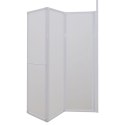 DRZWI PRYSZNICOWE KSZTAŁT L 70X120X137CM 4 PANELE SKŁADANE