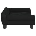 SOFA DLA DZIECI CZARNA 70X45X26CM AKSAMIT