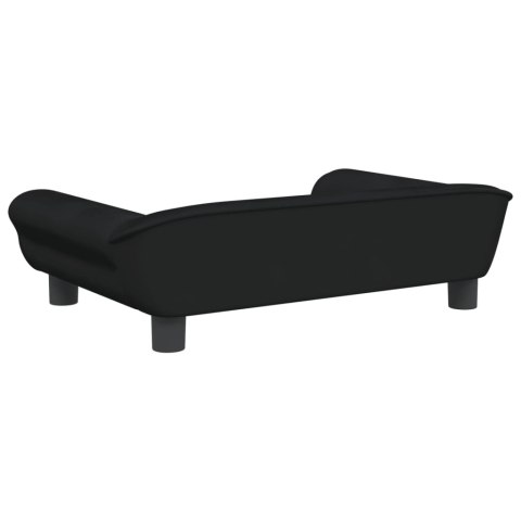 SOFA DLA DZIECI CZARNA 70X45X26CM AKSAMIT