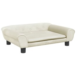 SOFA DLA DZIECI KREMOWA 70X45X26CM AKSAMIT