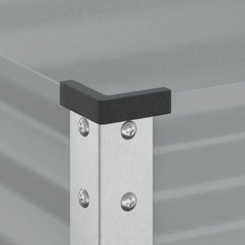 DONICA OGRODOWA SZARA 45X45X88CM STAL