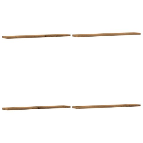 PÓŁKI NA KSIĄŻKI 4 SZT. KOLOR DĄB ARTISAN 60X10X1,5CM