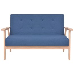 2-OSOBOWA SOFA TAPICEROWANA NIEBIESKA