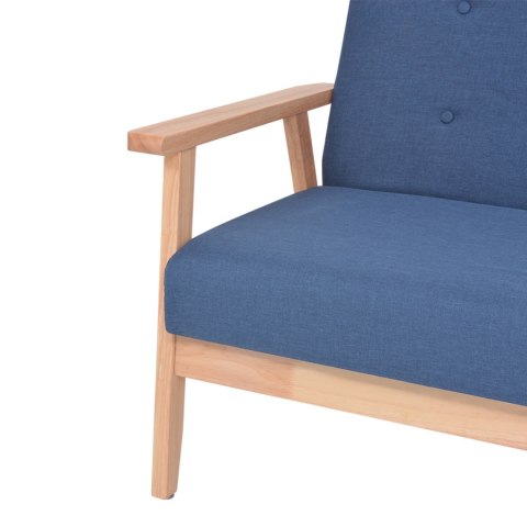 2-OSOBOWA SOFA TAPICEROWANA NIEBIESKA