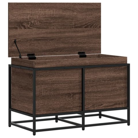 SKRZYNIA Z POKRYWĄ BRĄZOWY DĄB 80X40X51,5CM