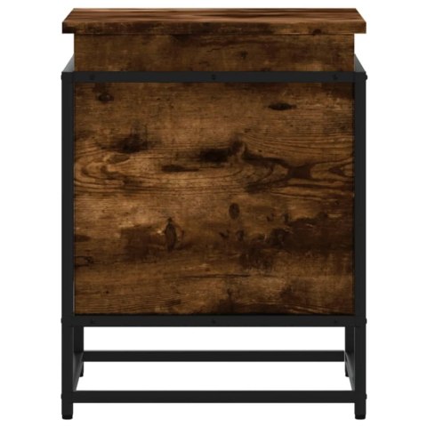 SKRZYNIA Z POKRYWĄ PRZYDYMIONY DĄB 40X40X51,5CM