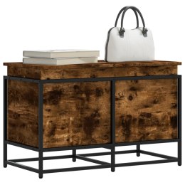 SKRZYNIA Z POKRYWĄ PRZYDYMIONY DĄB 80X40X51,5CM