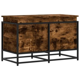 SKRZYNIA Z POKRYWĄ PRZYDYMIONY DĄB 80X40X51,5CM