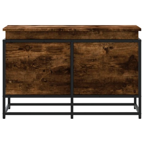 SKRZYNIA Z POKRYWĄ PRZYDYMIONY DĄB 80X40X51,5CM