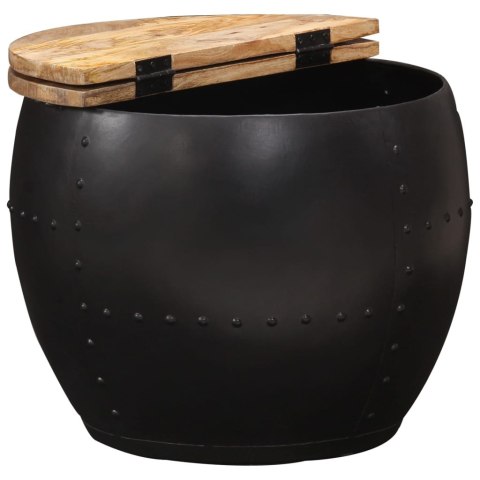 STOLIK KAWOWY OKRĄGŁY 53X43CM LITE DREWNO MANGO