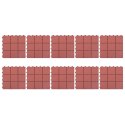 PŁYTKI TARASOWE 10 SZT. CZERWONE 30,5X30,5CM PLASTIKOWE