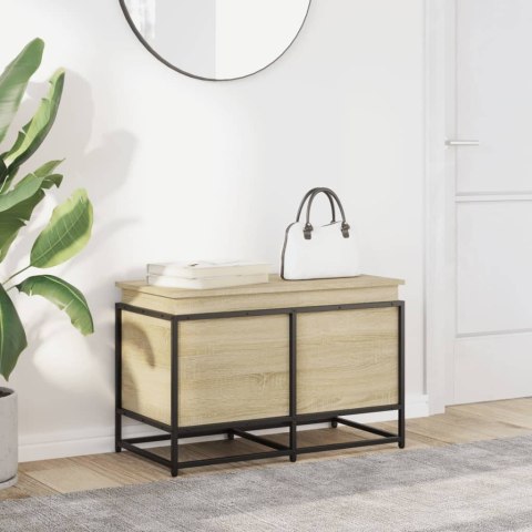 SKRZYNIA Z POKRYWĄ DĄB SONOMA 80X40X51,5CM