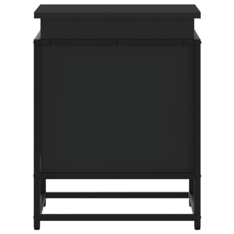 SKRZYNIA Z POKRYWĄ CZARNA 40X40X51,5CM