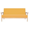 3-OSOBOWA SOFA TAPICEROWANA ŻÓŁTA