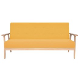 3-OSOBOWA SOFA TAPICEROWANA ŻÓŁTA