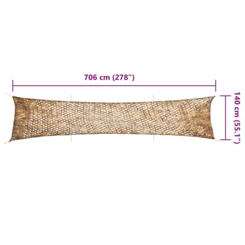 SIATKA MASKUJĄCA Z TORBĄ DO PRZECHOWYWANIA 706X140CM PIASKOWA