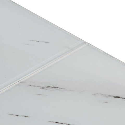 STOLIK KAWOWY SREBRNY STAL NIERDZEWNA I SZKŁO HARTOWANE