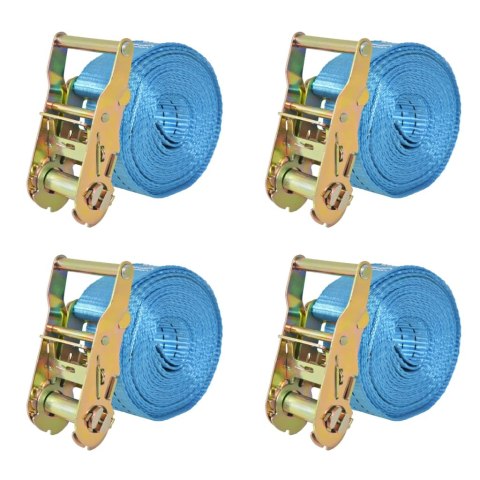 TAŚMY MOCUJĄCE Z NAPINACZAMI 4 SZT. 2 T 6MX 38MM NIEBIESKI