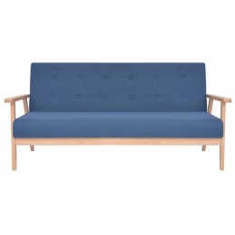 3-OSOBOWA SOFA TAPICEROWANA NIEBIESKA